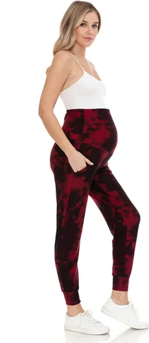 Miniatura 77 de Leggings Depot Pantalones de maternidad para mujer, sobre el vientre, pantalones deportivos casuales para descansar
