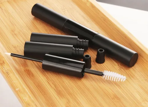 Miniatura 8 de COSIDEA 10 tubos vacíos de 5 mlx2 de doble extremo para rímel y delineador de ojos, tubo de rímel 2 en 1 de 0.3 fl oz y varita para botella