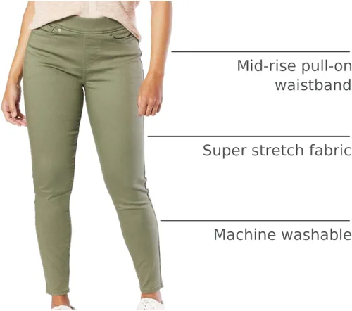 Miniatura 58 de Signature de Levi Strauss & Co. Gold Totally Shaping - Jeans ajustados para mujer, totalmente moldeadores, sin botones