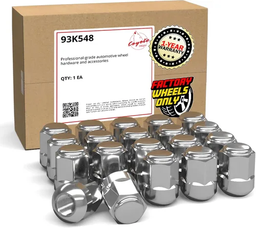 Miniatura 10 de Wheel Accessories Parts 20 tuercas de llanta estilo OEM M14x1.5 14x1.5 de 1.10 pulgadas de largo, color negro, 7/8 pulgadas, 0.866 in, hexagonales