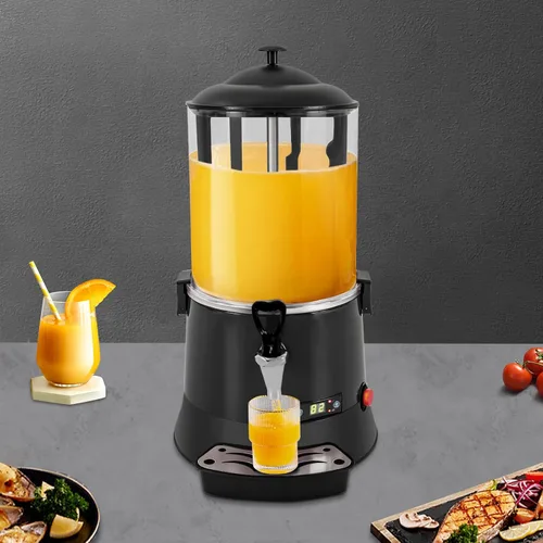 Miniatura 2 de Dispensador comercial de chocolate caliente de 10 L, calentador de bebidas calientes, máquina para hacer chocolate caliente, olla de bebidas