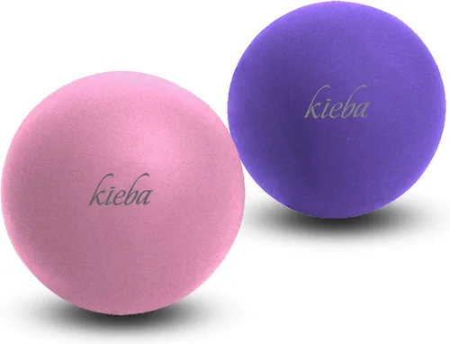 Kieba Bolas de lacrosse de masaje para liberación miofascial, terapia de punto gatillo, nudos musculares y terapia de yoga. Juego de 2 bolas firmes