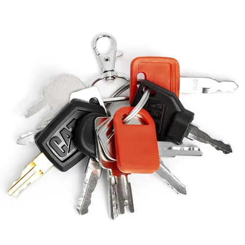 10 piezas Juego de llaves para equipo pesado, kit de llave maestra de encendido para construcción compatible con John Deere Hitachi Case New Holland