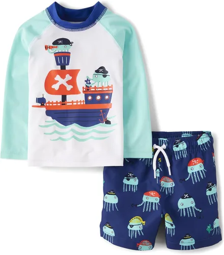 The Children's Place Conjunto de 2 piezas de camiseta de manga larga para bebés y niños pequeños