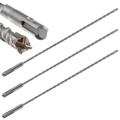 Miniatura 37 de Wensilon Kit de brocas para hormigón de 8 pulgadas, material de carburo de doble rosca de tipo cruzado, adecuado para hormigón, ladrillo, paredes