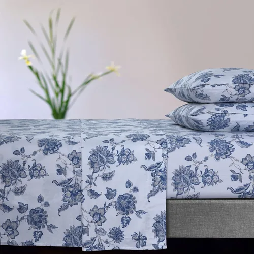 Miniatura 37 de Tribeca Living Sábanas de franela de algodón portugués tamaño King – Juego de sábanas de bolsillo profundo de 170 GSM para colchones de hasta 21 Ava