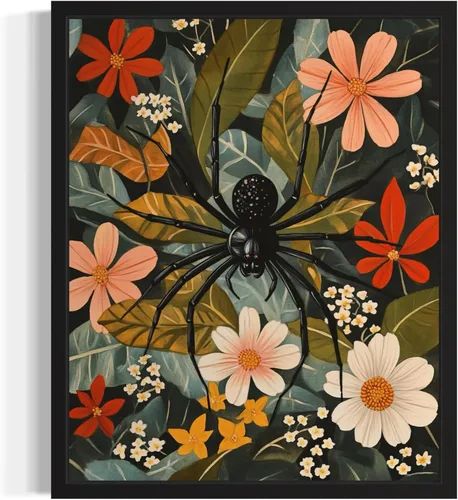 Miniatura 23 de Póster de Arte de Luna Llena, Estilo William Morris Retro de Mediados de Siglo Botánico Victoriano Academia Oscura Decoración Gótica Galería 10a