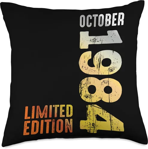 Miniatura 4 de Since October 1984 Retro 1984 Vintage 1984 October Throw Pillow