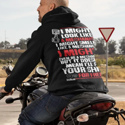 Miniatura 12 de STYLN Sudadera de manga larga con capucha Sudadera divertida con capucha unisex para adultos entusiastas del automóvil, camión, bicicleta, carreras