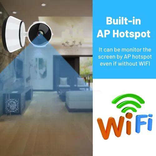 Miniatura 5 de Cámara de vigilancia para interiores, cámara de alerta 24/7 V380 PRO para bebé, noche, almacenamiento local y seguro en la nube, conversación de 2