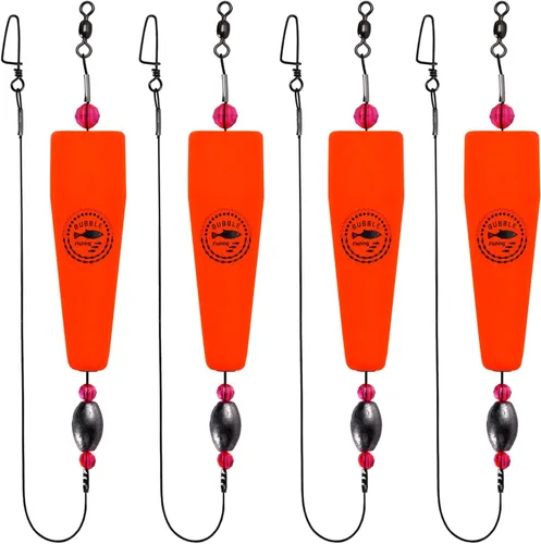 Miniatura 17 de Flotadores de Pesca Aparejos Corchos Saltarines para Agua Salada Sonajero con Peso Bobbers Aparejos de Pesca