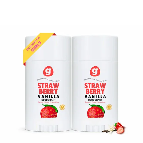 Growing Basics - Desodorante natural para niñas, seguro para niños y adolescentes, hipoalergénico, sin aluminio, protección contra olores las 24