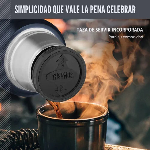 Miniatura 4 de Botella inoxidable compacta de 16 onzas líquidas, modelo King, de la marca Thermos, 16 onza, Acero inoxidable