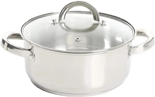 Miniatura 4 de Oster Sangerfield - Horno holandés de acero inoxidable de 3.0 cuartos de galón con cesta de vapor, utensilios de cocina duraderos para cocción lenta