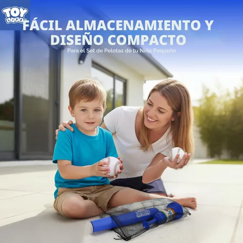 Miniatura 8 de Set de T-Ball de TOY Life para niños pequeños de 1-3 y 3-5 años, juego de bateo con bate ajustables, bat de béisbol - Set de béisbol para niños