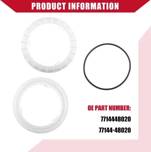 Miniatura 7 de No.7714448020 Retenedor de anillo de bloqueo de bomba de combustible con anillo de sello para Toyota Highlander 2004-2010 1 Set Blanco