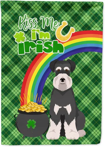 Miniatura 132 de Caroline's Treasures WDK4731GF - Bandera decorativa para jardín del día de San Patricio, color negro y tostado, Airedale Terrier, para jardín