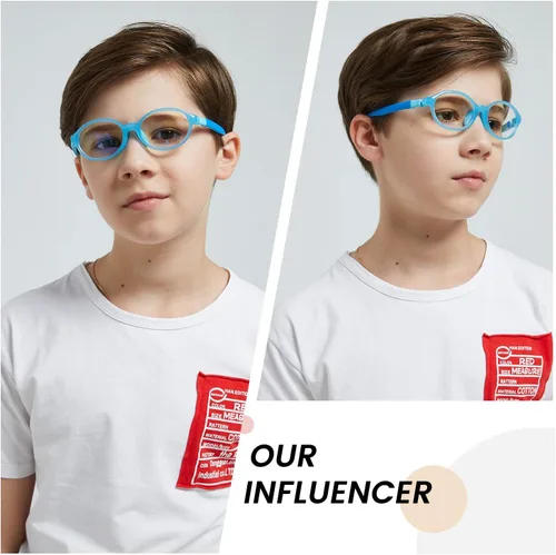 Miniatura 2 de DUCO K026 - Lentes de bloqueo de luz azul para niños y niñas, gafas de computadora para juegos de 5 a 10 años