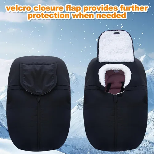 Miniatura 2 de Fairy Baby Funda de Asiento de Automóvil de Invierno para Bebés Carseat – Impermeable, Funda de Asiento de Automóvil Cálida para Bebé – Funda