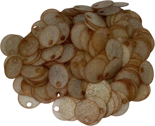 Miniatura 32 de Paillettes de lentejuelas redondas planas de 0.787 in, 285 piezas de 0.78 pulgadas, agujero de 0.78 pulgadas, surtido de lentejuelas acrílicas, 1,76