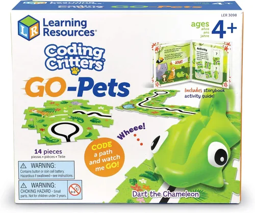 Miniatura 4 de Learning Resources Coding Critters Go Pets Dart the Chameleon - 14 piezas, a partir de 4 años, juguete sin pantalla para niños, STEM interactivo
