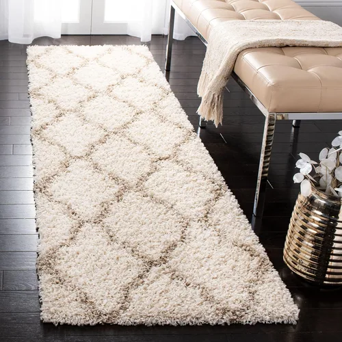Miniatura 47 de Safavieh - Dallas Shag Collection SGD257A - Alfombra de área con diseño de enrejado de 10 x 14 pies