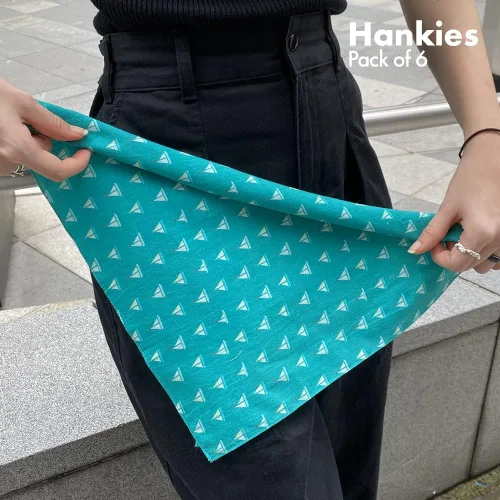 Miniatura 3 de HexaFun Pañuelo unisex de algodón orgánico 100% puro, tamaño grande