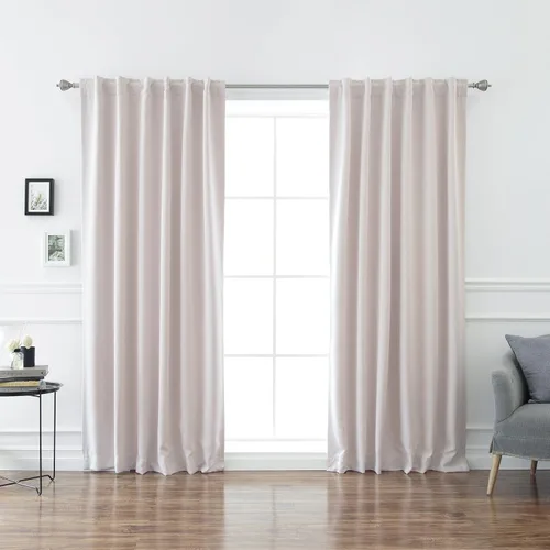 Miniatura 19 de Best Home Fashion cortina opaca con aislamiento térmico sólido para grifo, 215 centímetros de largo. Gris Oscuro