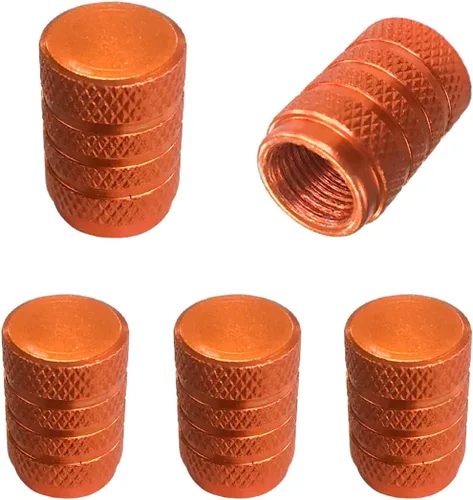 Miniatura 10 de Ziciner 5 PCS Tapas de Válvula de Neumático de Automóvil, Juego de Tapas de Aire de Aluminio, A Prueba de Polvo y Resistentes a la Corrosión, Púrpura
