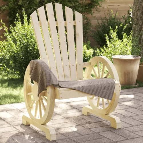 Miniatura 14 de Solid Fir Adirondack Chair Brown Outdoor Patio Seat 24.4 x 24.8 x 39 in Ergonomic Garden Lounge Chair Weather-Ready Wood for Balcony Backyard Brown-c