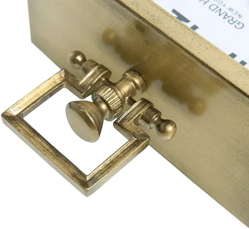 Miniatura 5 de NIKKY HOME Reloj de mesa dorado, clásico silencioso sin tictac, funciona con baterías, decorativo, para repisa o estante, reloj de sobremesa