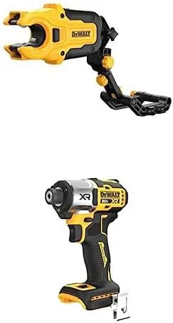 DEWALT IMPACT CONNECT - Cortador de tubos de cobre con soporte y taladro inalámbrico DEWALT 20V MAX XR, destornillador de impacto, herramienta