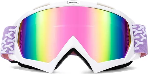 Miniatura 25 de BATFOX Gafas de Motocicleta Gafas Protectoras Moto de Cross Motocross Seguridad ATV Táctica Conducción (Azul Negro, Adulto)