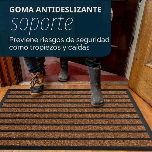 Miniatura 6 de ubdyo Alfombra Extra Duradera para Puerta - Alfombras de Bienvenida para Exterior Antideslizante - Alfombra Antideslizante para Entrada Marrón
