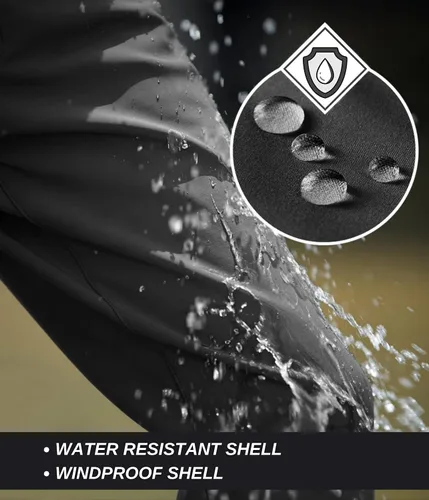 Miniatura 3 de NATUVENIX Snow Pants Men Ski Pants Men Water Resistant Hiking Pants for Men Fleece Lined Tactical Work Snowboard Pants