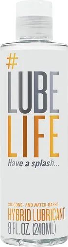 LubeLife Hybrid Lube – Lubricante personal a base de silicona y agua para hombres, mujeres y parejas – Larga duración, antiadherente, compatible con