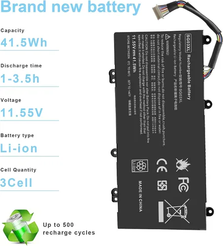 Miniatura 2 de Fancy Buying Nueva batería para portátil SE03XL para HP Pavilion 14-AL000 14-AL125TX 14-AL136TX 14-AL027TX 14-AL028TX 14-AL062NR 14-AV002LA