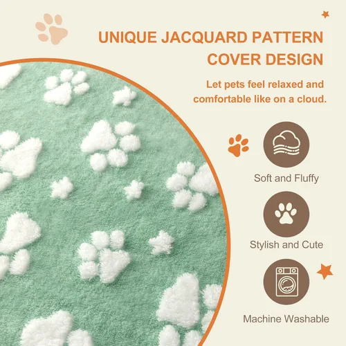 Miniatura 5 de Camas para Perros para Perros Pequeños y Medianos, Bonita Cama Gruesa para Perros para Jaula Perrera, Cama Mullida para Mascotas con Funda Extraíble