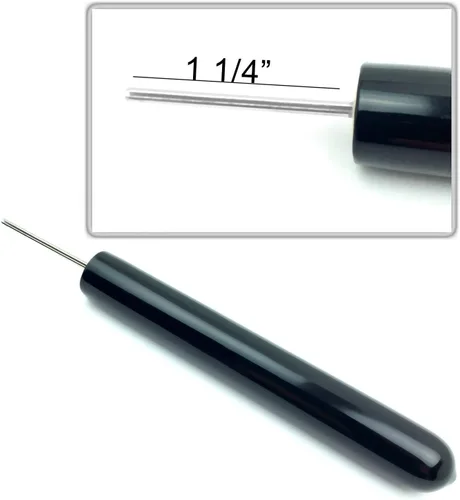 Miniatura 3 de Herramienta de relleno de rodillo de cuentas de papel, punta de acero inoxidable de 5/64 pulgadas (0.078 in) de diámetro, ranura de 1 a 1 1/8