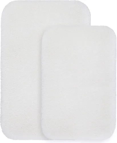 Miniatura 45 de VANZAVANZU Alfombras de Baño Antideslizantes Ultra Suaves Absorbentes de Microfibra Esponjosas Gruesas Alfombras de Baño Lavables a Máquina Gris