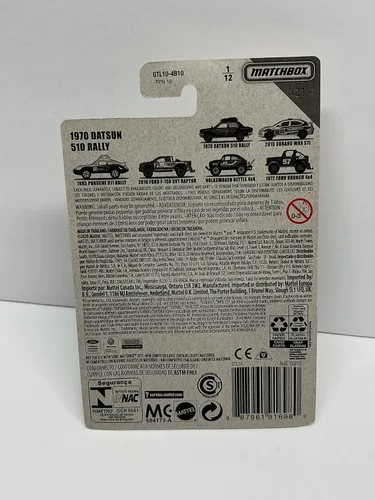 Miniatura 3 de Matchbox Off Road Rally 2020 1970 DATSUN 510 RALLY fundido a presión 1/12