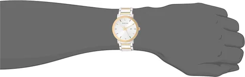 Miniatura 6 de Bulova Reloj de dos tonos de cuarzo con pantalla analógica 98D151 para hombre, Dos tonos, 98D