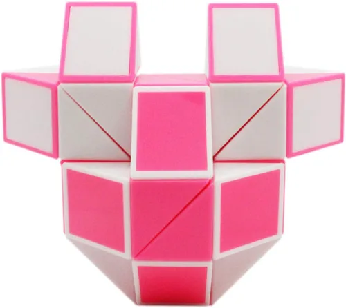 Miniatura 2 de Mipartebo Magic Snake Cube Twist Puzzle 36 cuñas de gran tamaño Twist Fidget Serpiente Juguetes para Niños Bebé Rosa