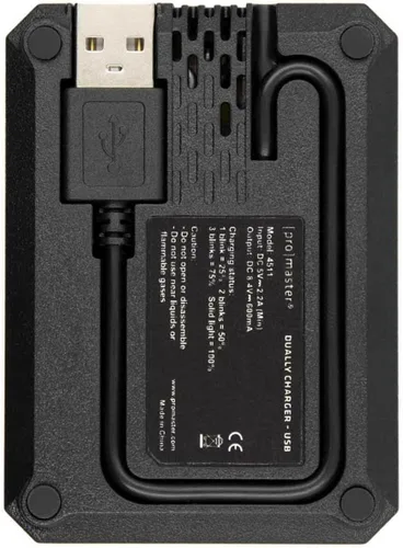 Miniatura 2 de ProMaster Cargador doble - USB para Sony NP-FW50, (modelo 4511)