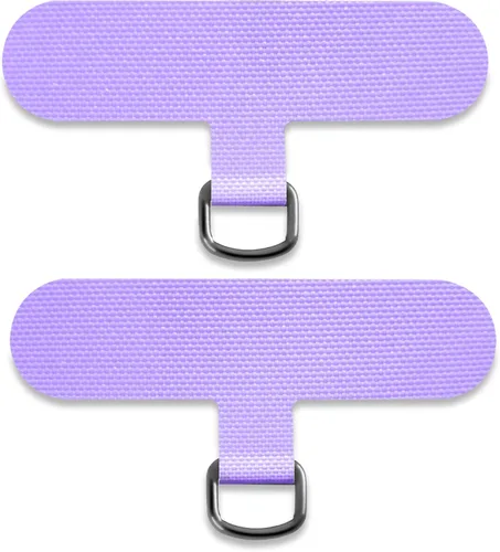 TACOMEGE Phone Tether Tab for iPhone, Cell Phone Lanyard Patch, Phone Strap Replacement Part for All Full Phone Cases Púrpura
