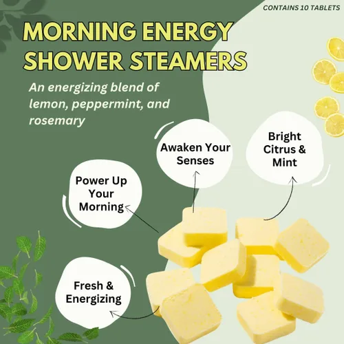 Miniatura 2 de Morning Energy - Vaporizadores de ducha para aromaterapia para energía, regalo de Navidad, relleno de calcetines para adultos, fabricado en Estados