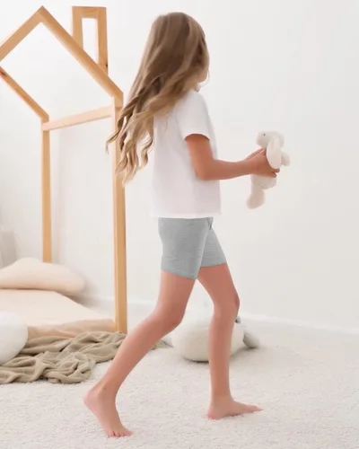Miniatura 6 de Auranso Pantalones cortos de ciclismo para niñas, transpirables y de seguridad, pantalones cortos de ciclismo debajo del vestido