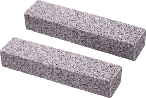 Chinco Paquete de 2 barras de piedra pómez para engañar, piedra pómez para quitar la suciedad sin dejar arañazos para cocina, horno, estufa, hogar,