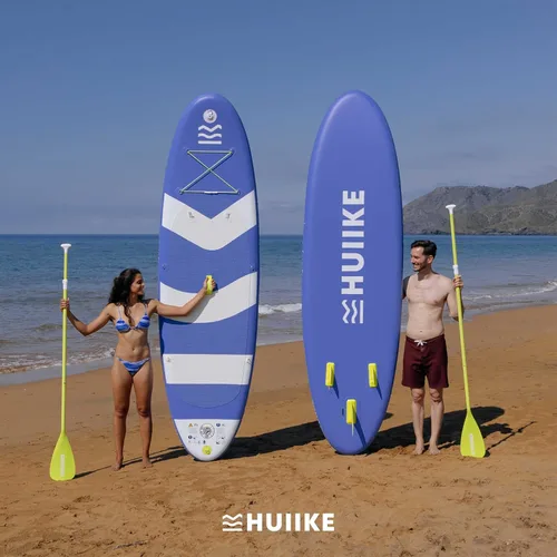 Miniatura 7 de HUIIKE Tabla de Paddle Inflable para Adultos con Accesorios Incluidos, Remo, Aletas, Bomba. Tabla de Stand Up Paddle de Gran Estabilidad