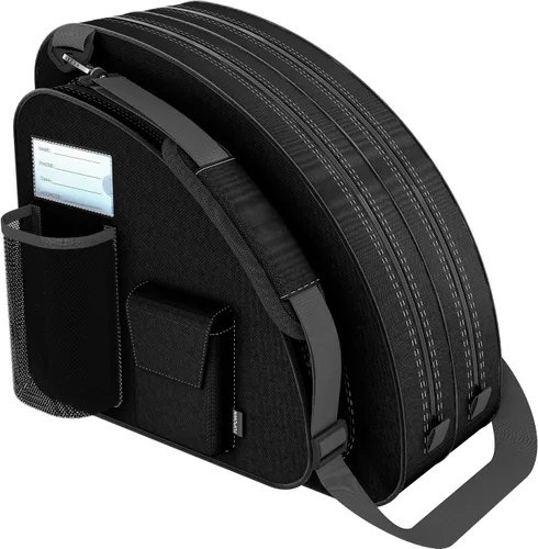 TOPOWN Bolsa premium para patines de hielo - Bolsa de patines y cuchillas para hombres y mujeres - Negro y rojo rosa